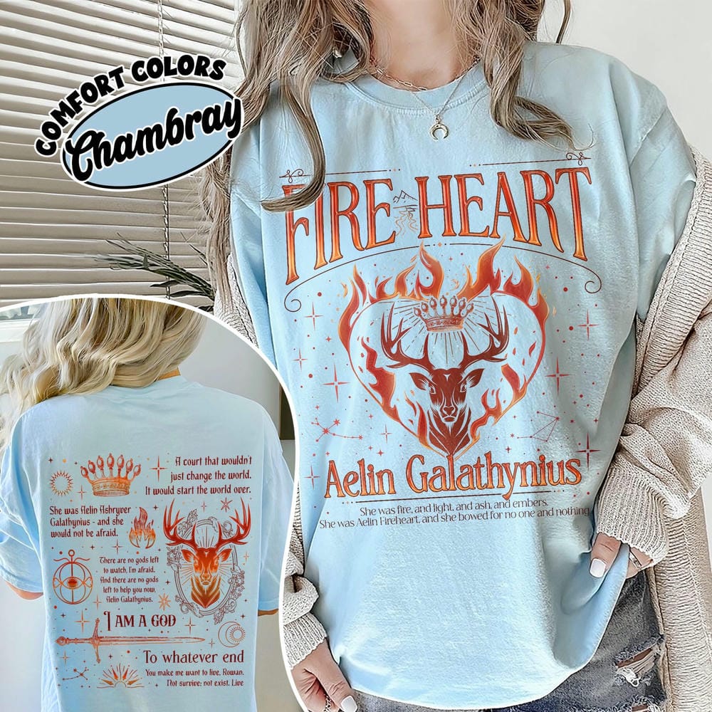 Fireheart TOG Fan Merch Comfort Shirt Aelin Galathynius Fireheart Unisex Tee Cotton Shirt Fantasy Apparel Y2K Top Streetwear