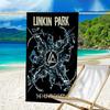 1pc Linkin Park1 Beach Towel, Beach and Seaside Swimming Pool Equipment, Fashion Pattern, Rectangular, Travel Essentials