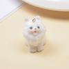 Resin Flocking Cute Three-dimensional Cat Keychain Pendant Car Key Chain Pendant Bag Pendant
