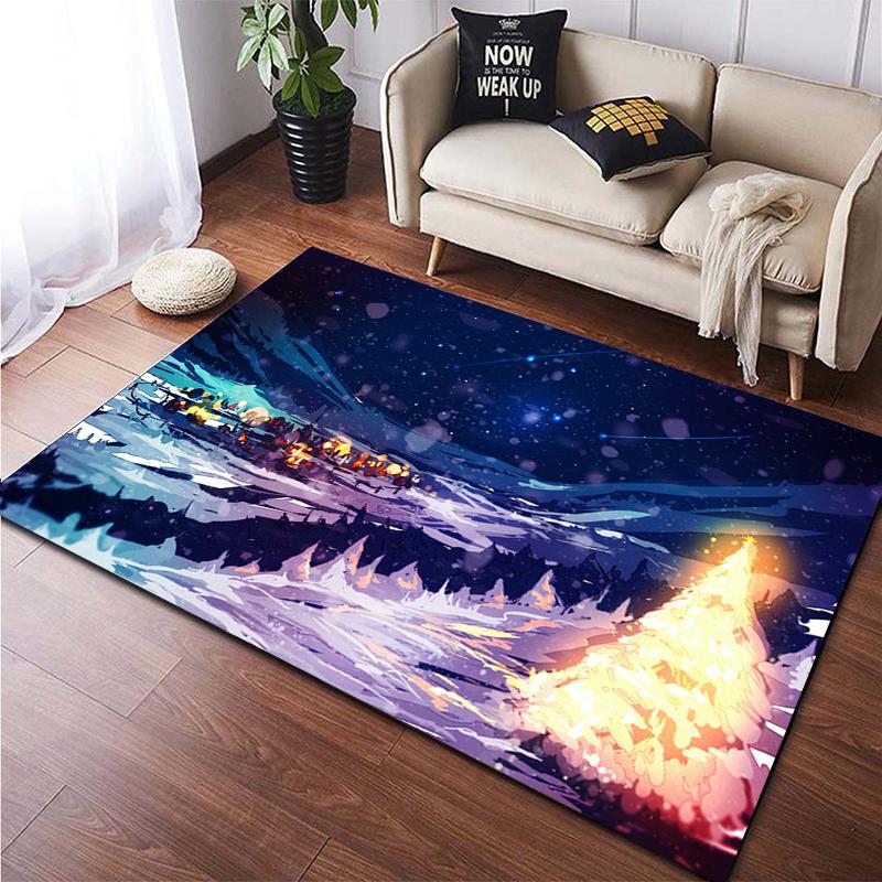 Рождественский большой ковер с HD-печатью, ковер для гостиной, спальни, украшение дивана, нескользящие коврики, дропшиппинг Alfombras