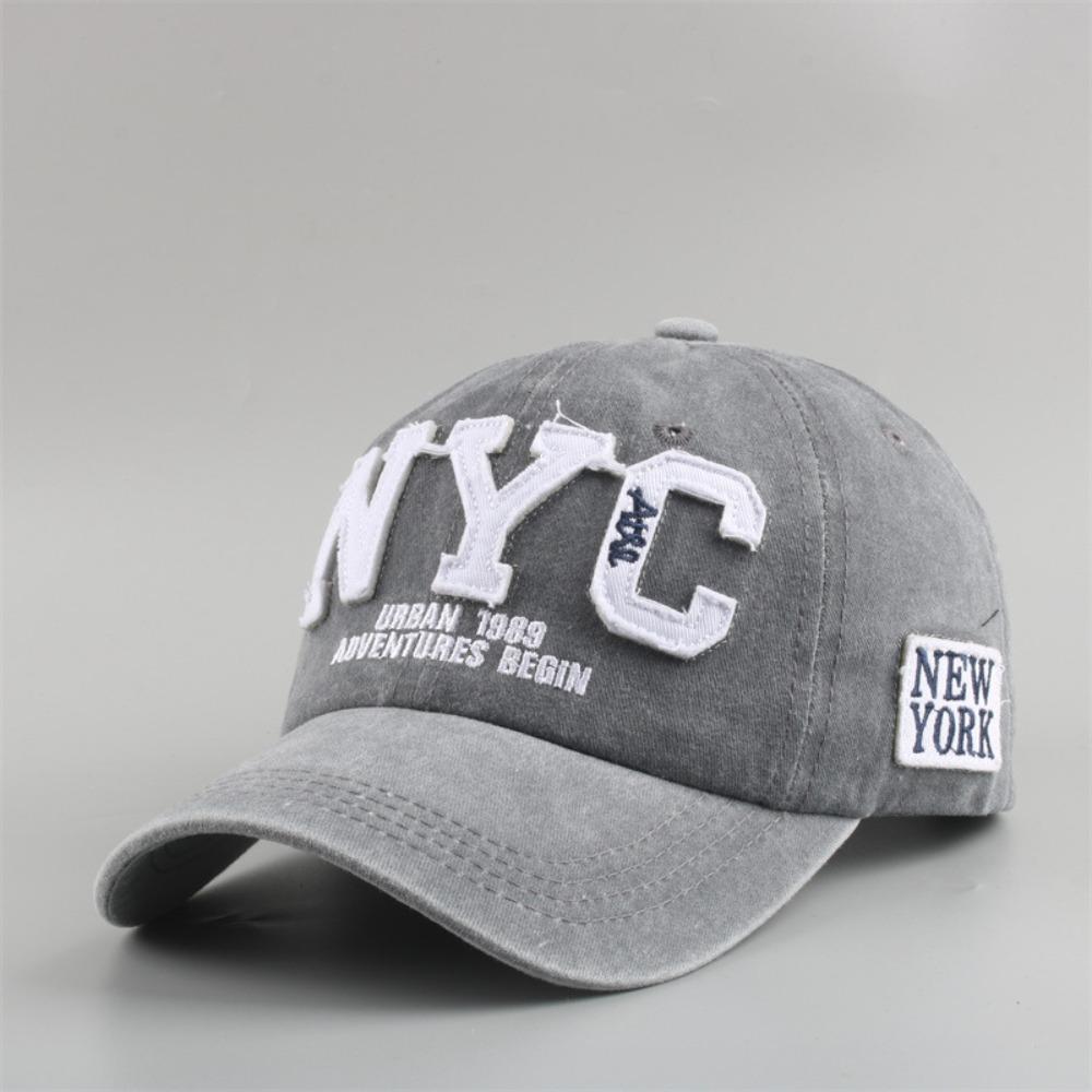 НЬЮ-ЙОРК NYC Вышитая Бейсболка Стираная Кепка-Snapback Для Мужчин Женщин На Открытом Воздухе Спорт
