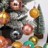 12pcs 6cm Painted Christmas Balls Pendant Shatterproof Xmas Tree Pendants Holiday Wedding Party