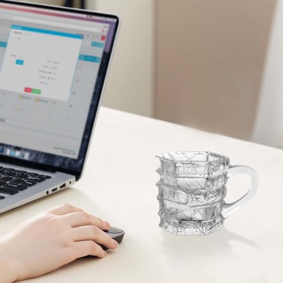 Стеклянная кружка на книжную тематику, расписанная винтажная кружка с книгами 200 мл, термостойкая, подарок для библиотекаря, безопасная