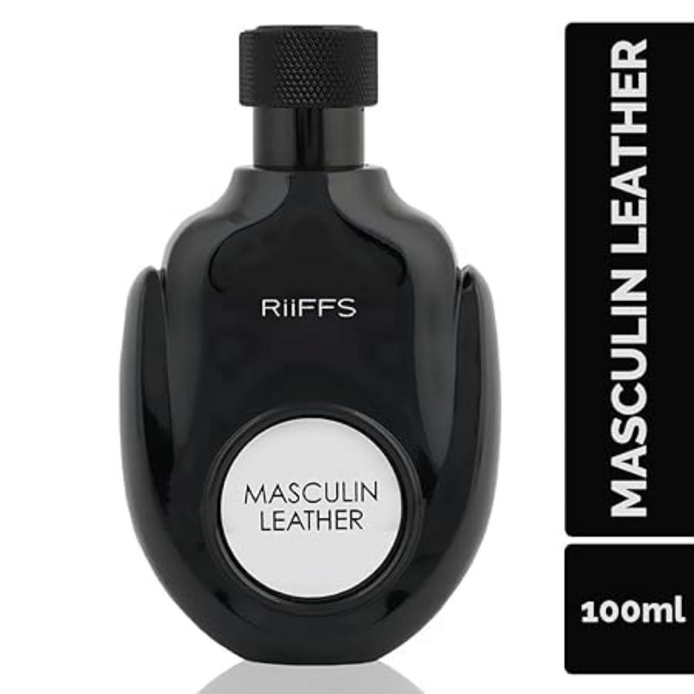 Riiffs Masculin Leather Imported Long Lasting 100ml Мужские духи, цитрусовые и кожаные, успокаивающий аромат