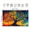2D Plane - A vibrant tree-shaped wall background made of durable polyester material