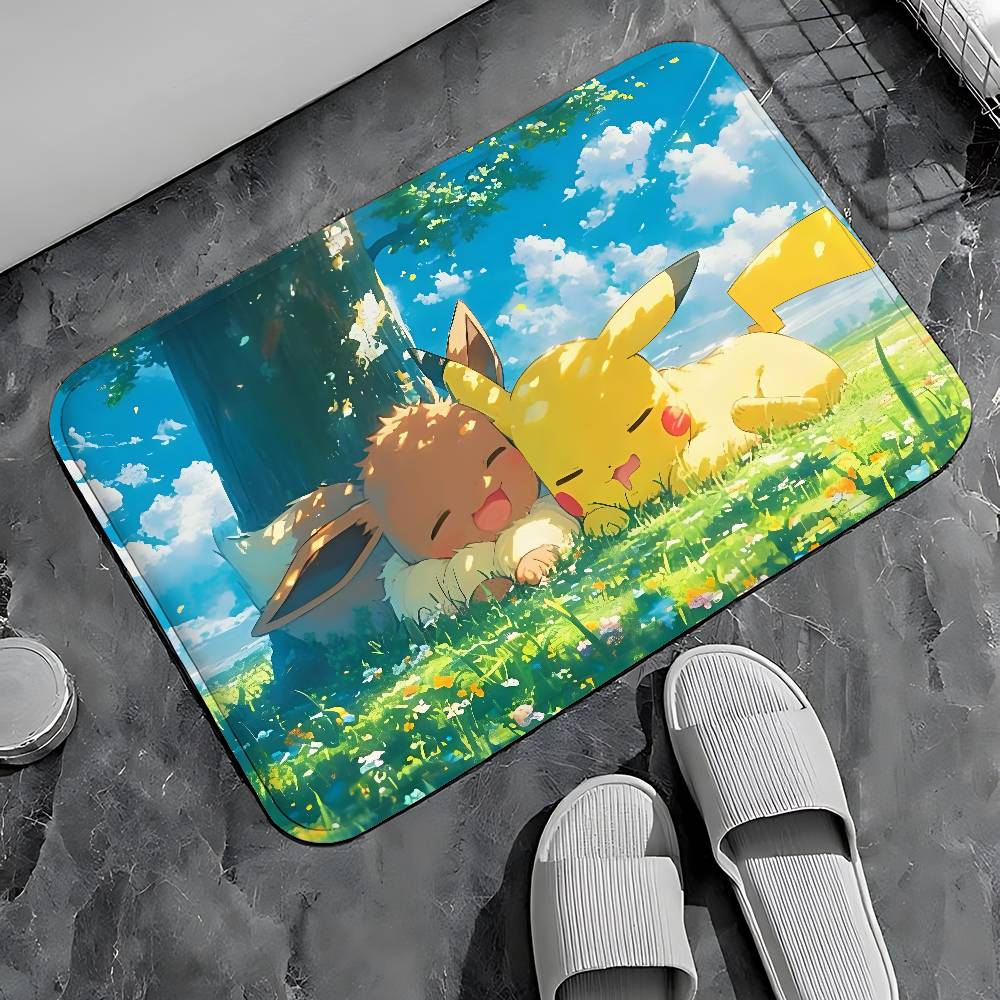 E-PokémonS Entry Door Floor Mat Festive Decorations Carpet Bathroom Anti-slip Mat Entrance Doormat