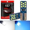 2 шт. W5W T10 Светодиодные 168 194 Светодиодные Canbus Лампочки 16 SMD Свет в Салон Автомобиля Авто Боковые Габаритные Огни Освещение Номерного Знака Лампы для Чтения 6000K Бело-Синий 12В