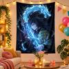 Полиэстеристый настенный гобелен с дизайном Томиока Гию, Декоративное панно для спальни, гостиной, общежития