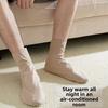 Mugwort Bottom Air Conditioning Sleep Socks Loose Middle Tube Socks Men Floor Socks  Winter Season
