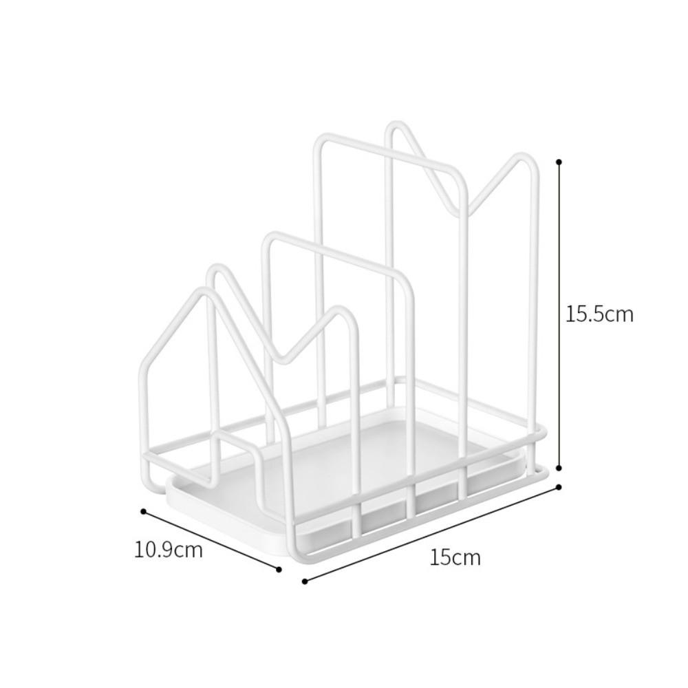 Multi Layer Kitchen Storage Rack Hollow Design Cutting Board Holder New Pan Lid Organizer  Kitchen