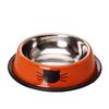 Colorful Non-Slip Stainless Steel Pet Bowl for Cats and Dogs