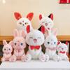 25 см плюшевая кукла кошка лиса кролик, милый котенок кролик лиса мягкие игрушки плюшевые игрушки, мягкие плюшевые игрушки подушки подарки для девочек