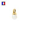 Compagnie Générale Des Perles - PRESTIGE Pendant - Genuine Pear Cultured Pearl 9-10 Mm - 18 Carat Yellow Gold - Women's Jewelry