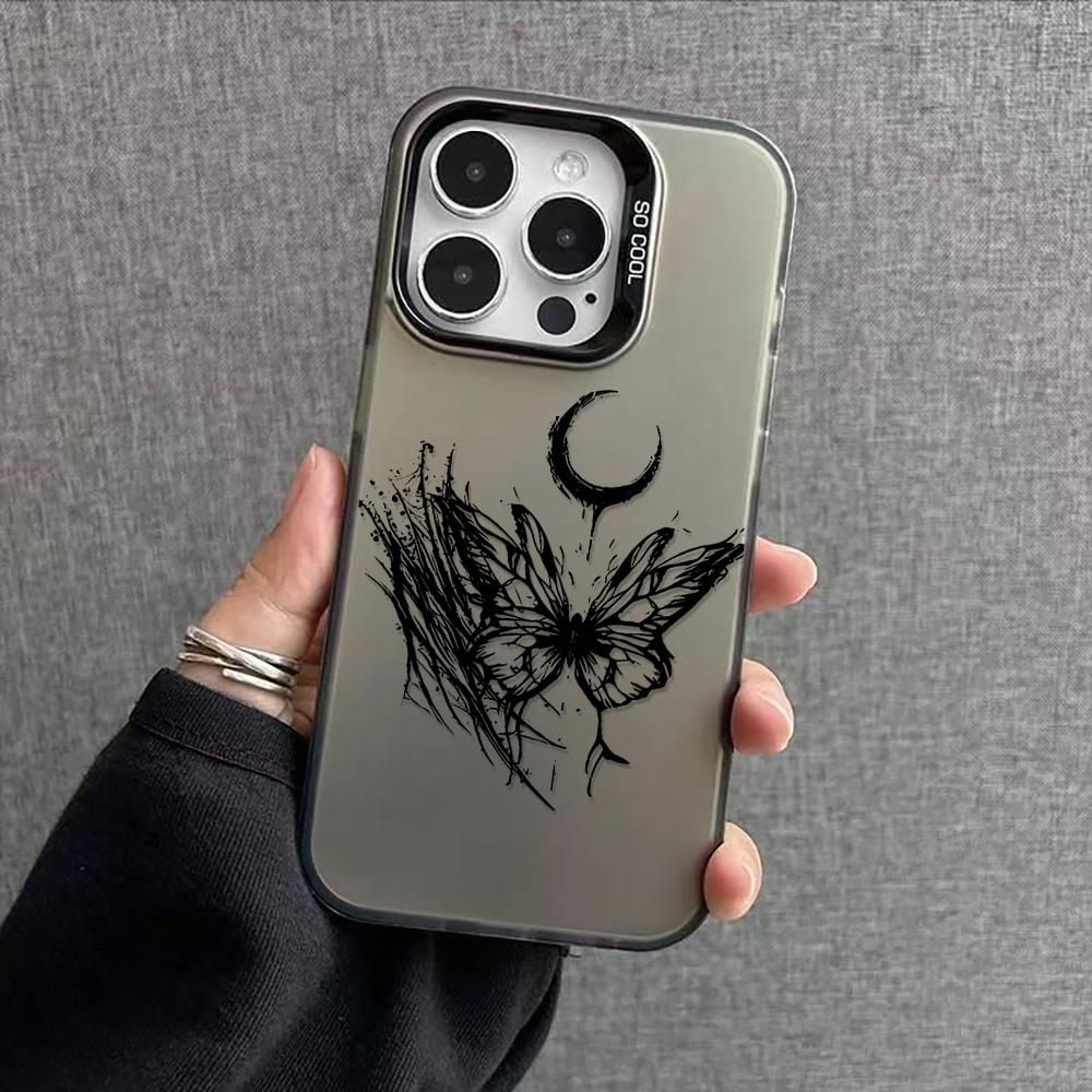 Чехлы для iPhone 11 13 16 ProMax Чехол iPhone 13 14 15 ProMax 12 13 ProMax Чехол Samsung A55 A05S A54 A06 S22 A15 A12 A22 A52S S23 S24 Цветной IMD