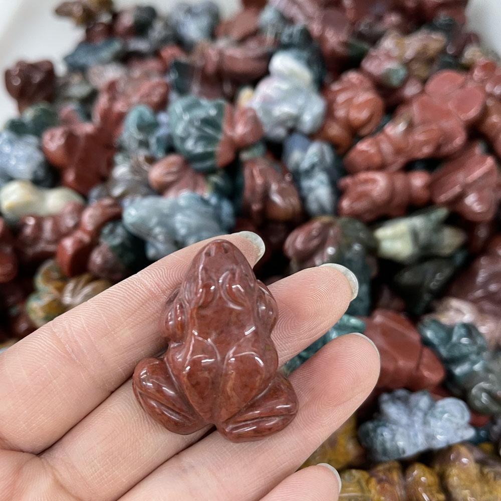 Натуральный полудрагоценный камень, предметы интерьера, форма лягушки, индийский агат, тигровый глаз, камень, кристаллы и камни, исцеление, украшение дома, подарок