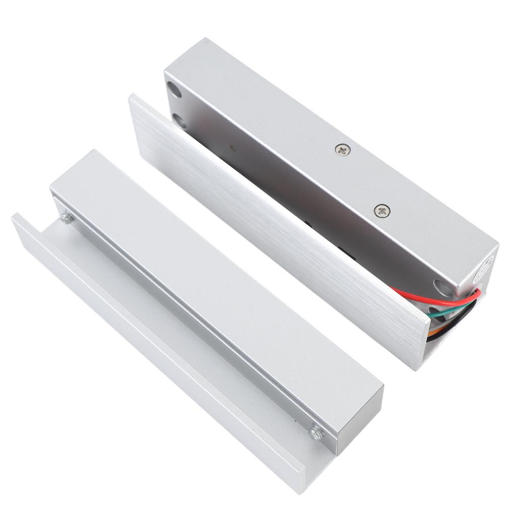 Glass Door Electric Lock Frameless Electronic Drop Bolt Latch DC 12V Left Open Aluminium Alloy