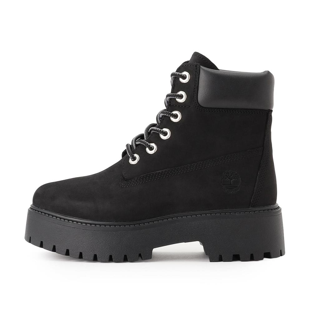 Timberland Женские 6-дюймовые ботинки на платформе Черный нубук A5rh5