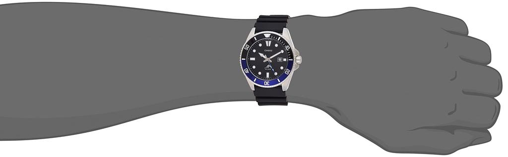Watch Diver Watch Black Blue Overseas Model [Casio] MDV106B-1A1 Men's [Item]