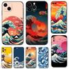 Cartoon Wave Phone Case For iPhone Samsung Galaxy Redmi Xiaomi Oppo OnePlus Note S A 7 8 9 10 11 12 13 14 20 21 22 23 53 54 Pro Max Ultra TPU Soft