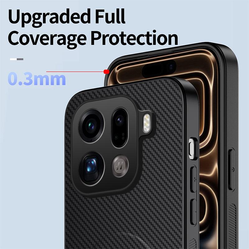Роскошный чехол с рисунком под карбон, приятный для кожи, для OPPO Find X9 Pro X8 pro, со складной подставкой, магнитный, ударопрочный защитный чехол