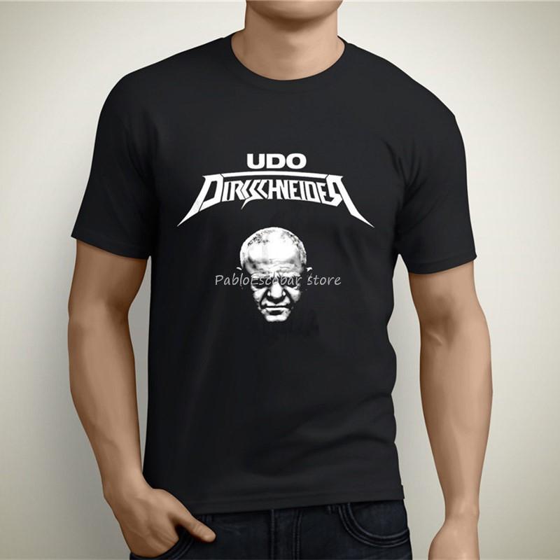 Мужская хлопковая футболка Dirkschneider футболка Udo Dirkschneider рок-группа мужская черная футболка размер S-3Xl модная футболка