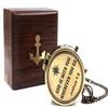 GOD Is with You Joshua  Look Engraved Brass Compass Graduationday Son Father Love Sister Husband Wife Nautical Home Office Décor