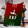 Cristiano Ronaldo printed throw blanket—lightweight,soft,warm;versatile blanket for all seasons—perfect as &air-conditioning throw,nap blanket