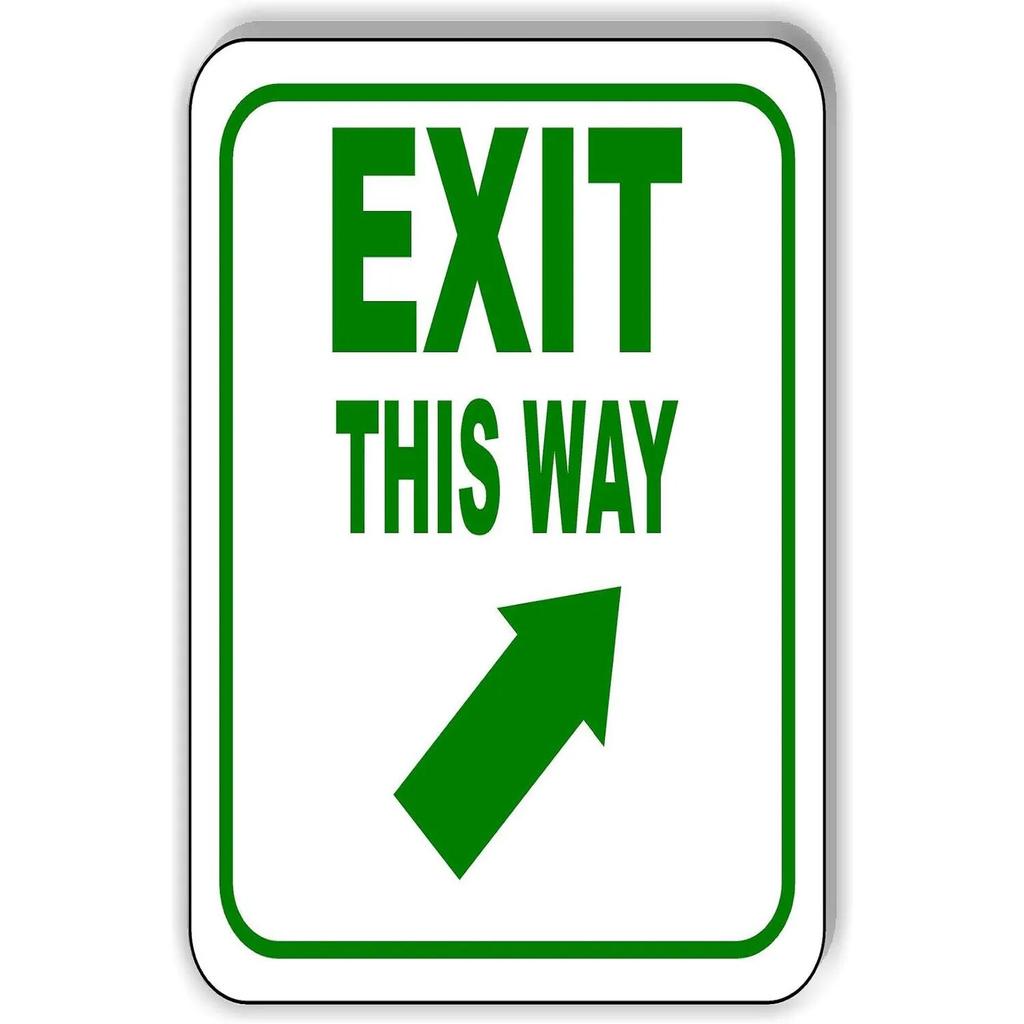 Винтаж Выход Вход Поворот Стрелка Металлические Оловянные Вывески Плакаты Пластины Настенный Декор для Баров Гараж Кафе Клубы Пабы Ретро Плакат Табличка