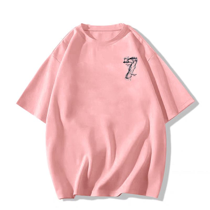 Women's Oversized White Cotton T-Shirt - Summer 2025 Casual Style