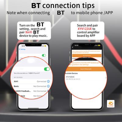 XYST21PRO Компактный 2.1-канальный TPA3255 BT цифровой усилитель мощности плата сабвуфера с высоким и низким тоном