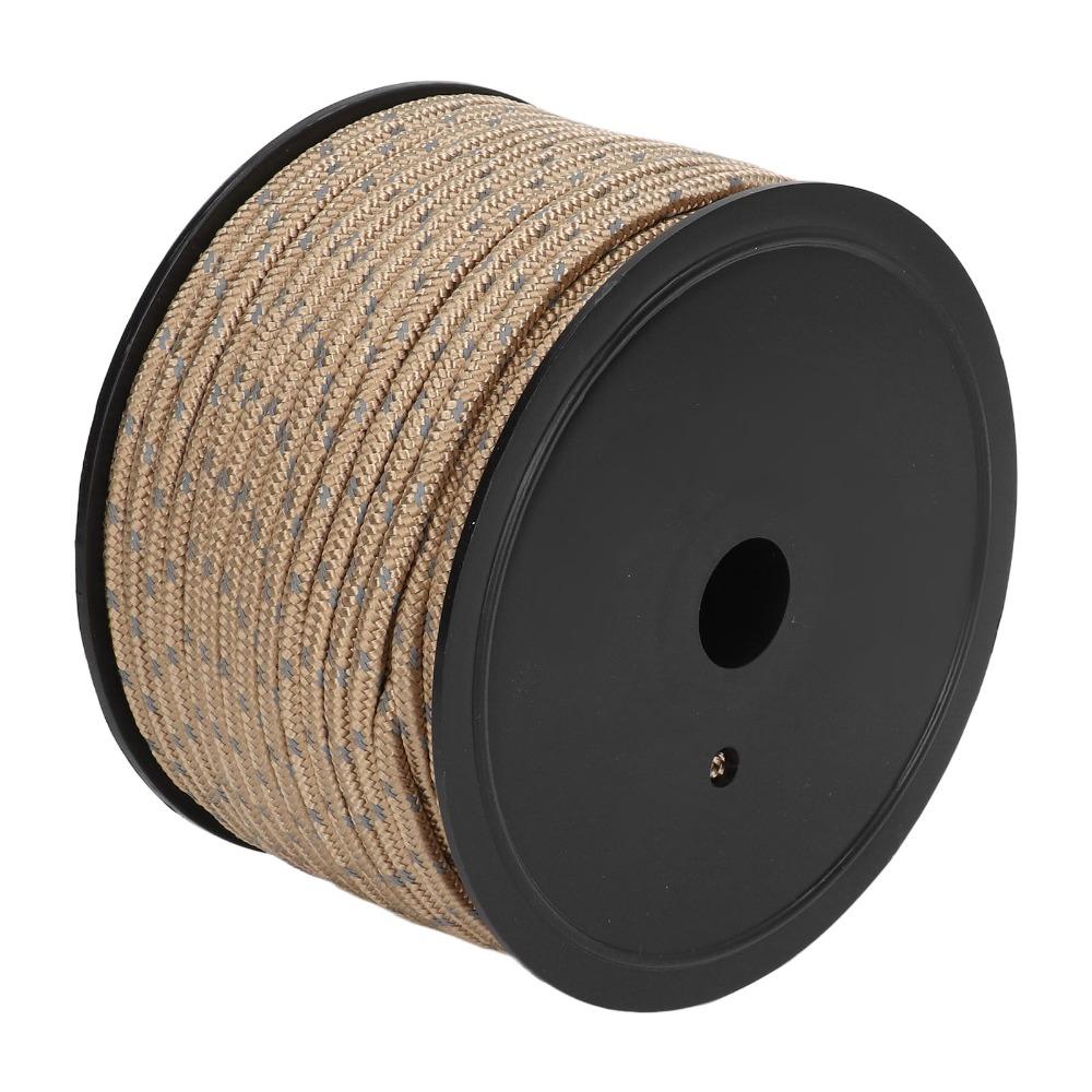 6mm Diameter Camping Guyline Cord PP Windproof Camping Rope Bold Reflective Tent Rope Camping