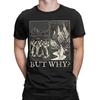 Penguin But Why Head Towards The Mountains Meme Mens T Shirt  Crazy Tees Short Sleeve Round Collar TShirt Pure Cotton 5XL Tops