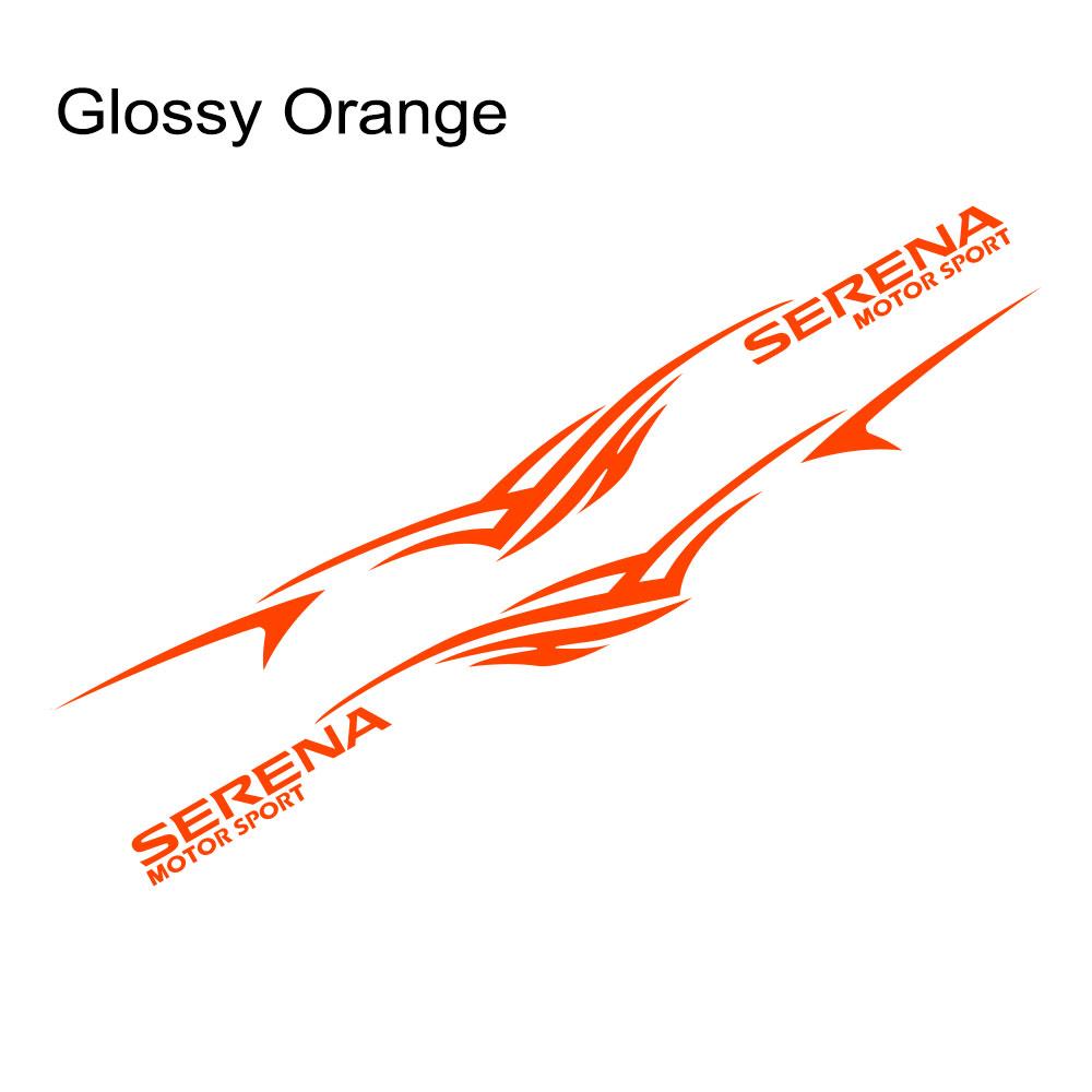 2 шт., наклейки на боковые двери автомобиля для Nissan Serena C23 c25 c26 c27, длинные полосы, автоспортивная графика, виниловые наклейки, тюнинг