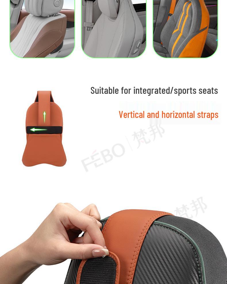 New Year Car Headrest: Aviation-Grade Neck Support Pillow & Memory Foam Backrest for Mercedes-Benz & BMW