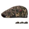 Camouflage Beret Men Spring Autumn Letters Cap Outdoor Sunshade Forward Cap Newsboy Cap
