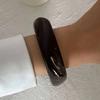 Ingemark 4 Styles Exaggerated Large Resin Acrylic Wide Bangles Women New Trend Thick Irregular Arm Bracelets Daily Y2K Jewelry