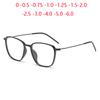 Blue Light Blocking Square Nearsighted Glasses For Women Men Fashion Myopia Photochromic Eyeglasses 0 -0.5 -0.75 To -6.0