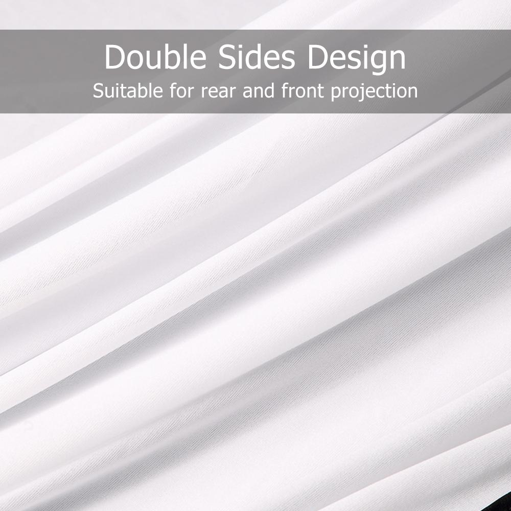 150 Inch Projector Screen 169 HD Foldable Portable Projection Screen AntiCrease Rear Front Project