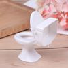Playing House Miniature Toilet White Closestool Model Doll Accessories Dollhouse Furniture