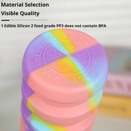 480 мл складная силиконовая бутылка для воды герметичная портативная легкая уличная велоспорт тренажерный зал фитнес спорт путешествия камуфляж