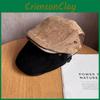 Simple Retro Solid Color Suede Neutral Casual Beret For Autumn Winter And
