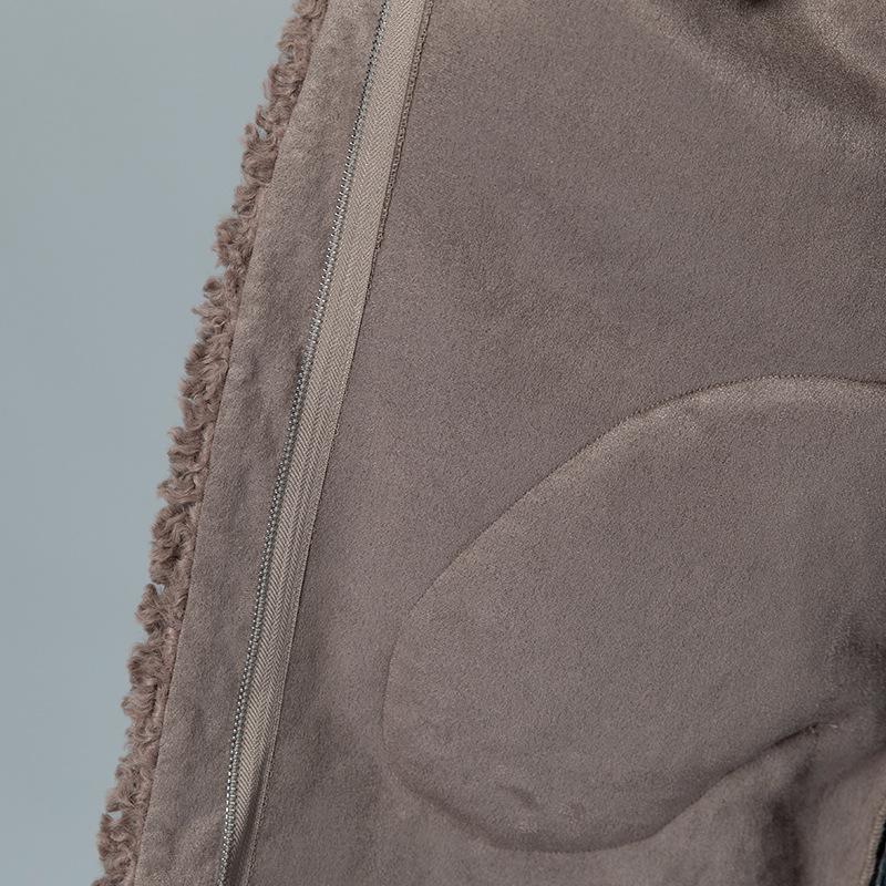 Стильная женская дубленка 2024 года - Универсальная куртка из овчины для осени и зимы