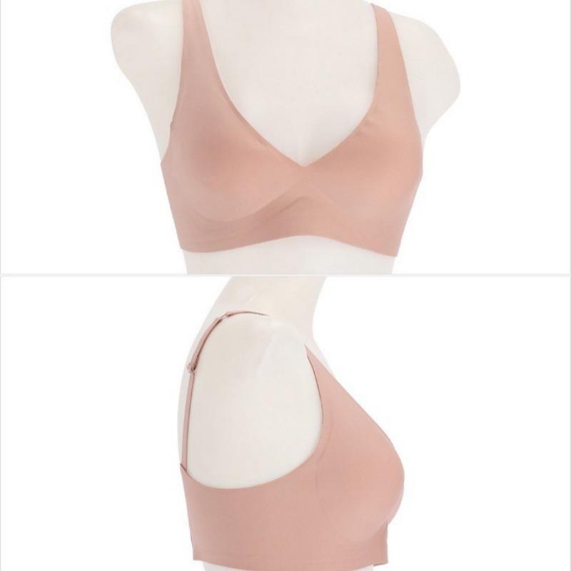 Plus Size Seamless Wirefree Bra For Big Bust Cdef Cup Women