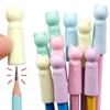 10PCS Cat Shape Erasers 2 In 1 Pencil Extender Pencil Nib Protective Cap School Office Supplies