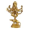 Идол Господа Ганеши на Мушаке, Золотая отделка, Декоративная статуэтка - 12 дюймов