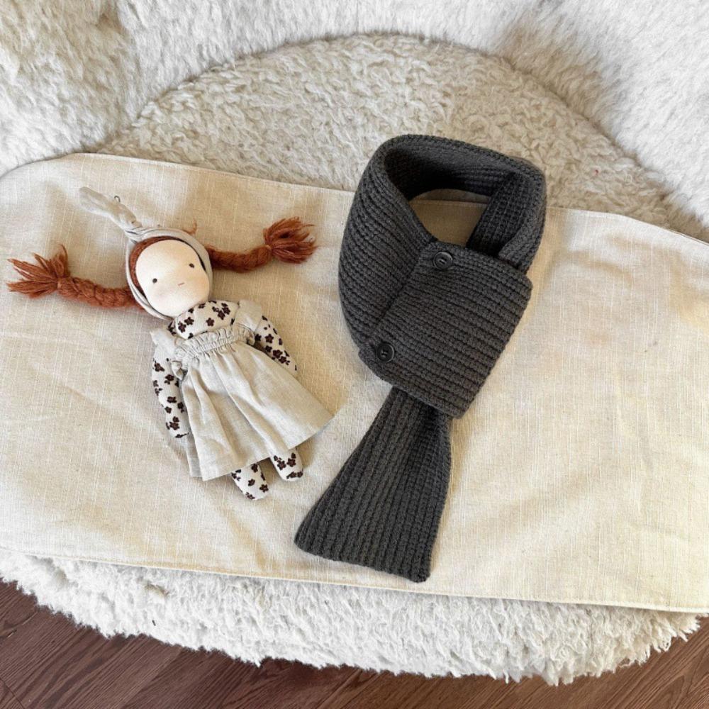 Однотонный шарф для мальчиков и девочек, зимний детский шарф-крест, модный детский вязаный шарф, подарки