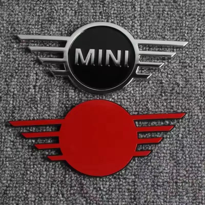 14.5x6.5cm Metal Car Front Cover Badge Sticker Rear Emblem for MINI Countryman Clubman JCW F55 F56 R55 R56 R60 F60 Logo