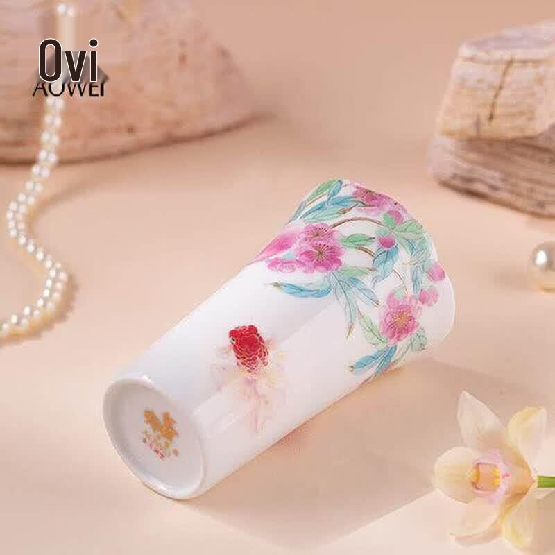 Высокотемпературная белая керамическая кружка Aowei Jingdezhen