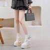 Women's 14cm Platform Martin Boots 2025: Trendy Mid-Calf Buckle Boots for Autumn/Winter