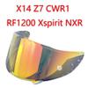 Визор X14 для SHOEI X14 Z7 CWR1 RF1200 Xspirit NXR Высокая прочность Высокая стойкость Защита от УФ-излучения Аксессуары для мотоциклетных шлемов
